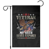 I Am A Veteran My Oath Never Expires Garden Flag Veteran Day Eagle American Flag - Wonder Print Shop