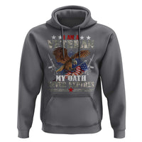 I Am A Veteran My Oath Never Expires Hoodie Veteran Day Eagle American Flag - Wonder Print Shop