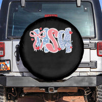 Funny USA Patriotic 4th of July Coquette Bow Spare Tire Cover - Wonder Print Shop