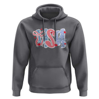 Funny USA Patriotic 4th of July Coquette Bow Hoodie - Wonder Print Shop