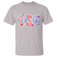 Funny USA Patriotic 4th of July Coquette Bow T Shirt - Wonder Print Shop