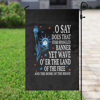 O Say Does That Star Spangled Banner Garden Flag Patriotic American National Anthem Statue of Liberty - Wonder Print Shop