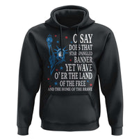 O Say Does That Star Spangled Banner Hoodie Patriotic American National Anthem Statue of Liberty - Wonder Print Shop