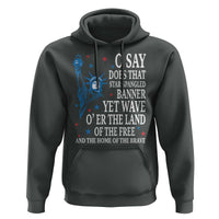 O Say Does That Star Spangled Banner Hoodie Patriotic American National Anthem Statue of Liberty - Wonder Print Shop