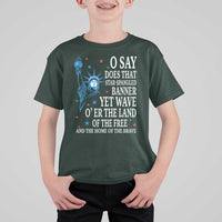 O Say Does That Star Spangled Banner T Shirt For Kid Patriotic American National Anthem Statue of Liberty - Wonder Print Shop