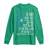 O Say Does That Star Spangled Banner Long Sleeve Shirt Patriotic American National Anthem Statue of Liberty - Wonder Print Shop