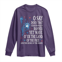O Say Does That Star Spangled Banner Long Sleeve Shirt Patriotic American National Anthem Statue of Liberty - Wonder Print Shop