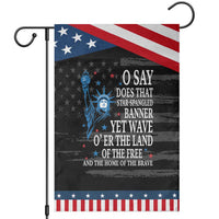 O Say Does That Star Spangled Banner Garden Flag Patriotic American National Anthem Statue of Liberty
