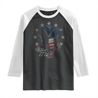 Funny Defiant Since 1776 Raglan Shirt Minutemen American Revolution - Wonder Print Shop