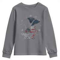 Funny Defiant Since 1776 Youth Sweatshirt Minutemen American Revolution - Wonder Print Shop