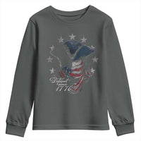 Funny Defiant Since 1776 Youth Sweatshirt Minutemen American Revolution - Wonder Print Shop