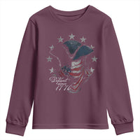 Funny Defiant Since 1776 Youth Sweatshirt Minutemen American Revolution - Wonder Print Shop