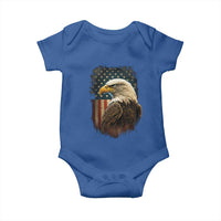 Funny American Flag Bald Eagle Patriotic 4th of July Baby Onesie - Wonder Print Shop