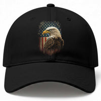 Funny American Flag Bald Eagle Patriotic 4th of July Baseball Cap