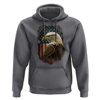 Funny American Flag Bald Eagle Patriotic 4th of July Hoodie - Wonder Print Shop