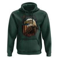 Funny American Flag Bald Eagle Patriotic 4th of July Hoodie - Wonder Print Shop
