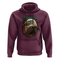 Funny American Flag Bald Eagle Patriotic 4th of July Hoodie - Wonder Print Shop