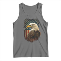 Funny American Flag Bald Eagle Patriotic 4th of July Tank Top - Wonder Print Shop