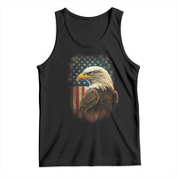 Funny American Flag Bald Eagle Patriotic 4th of July Tank Top - Wonder Print Shop