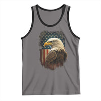 Funny American Flag Bald Eagle Patriotic 4th of July Tank Top - Wonder Print Shop