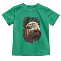 Funny American Flag Bald Eagle Patriotic 4th of July Toddler T Shirt - Wonder Print Shop