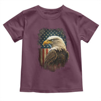 Funny American Flag Bald Eagle Patriotic 4th of July Toddler T Shirt - Wonder Print Shop