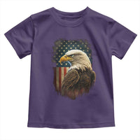 Funny American Flag Bald Eagle Patriotic 4th of July Toddler T Shirt - Wonder Print Shop