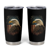 Funny American Flag Bald Eagle Patriotic 4th of July Tumbler Cup - Wonder Print Shop