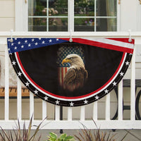 Funny American Flag Bald Eagle Patriotic 4th of July Patriotic Fan Flag