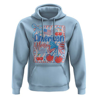 Funny 4th Of July American Honey Hoodie USA Independence Day Coquette - Wonder Print Shop