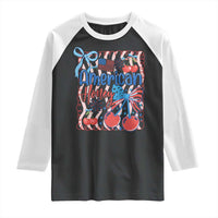 Funny 4th Of July American Honey Raglan Shirt USA Independence Day Coquette - Wonder Print Shop