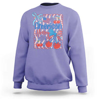Funny 4th Of July American Honey Sweatshirt USA Independence Day Coquette - Wonder Print Shop