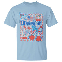 Funny 4th Of July American Honey T Shirt USA Independence Day Coquette - Wonder Print Shop