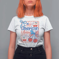 Funny 4th Of July American Honey T Shirt For Women USA Independence Day Coquette - Wonder Print Shop