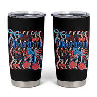Funny 4th Of July American Honey Tumbler Cup USA Independence Day Coquette - Wonder Print Shop
