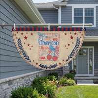 Funny 4th Of July American Honey Patriotic Fan Flag USA Independence Day Coquette