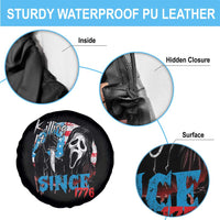 Funny Killing It Since 1776 Spare Tire Cover Horror Movie 4th Of July USA Ghost - Wonder Print Shop