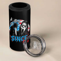 Funny Killing It Since 1776 4 in 1 Can Cooler Tumbler Horror Movie 4th Of July USA Ghost - Wonder Print Shop