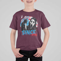 Funny Killing It Since 1776 T Shirt For Kid Horror Movie 4th Of July USA Ghost - Wonder Print Shop