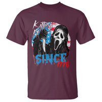 Funny Killing It Since 1776 T Shirt Horror Movie 4th Of July USA Ghost - Wonder Print Shop