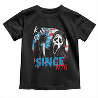 Funny Killing It Since 1776 Toddler T Shirt Horror Movie 4th Of July USA Ghost - Wonder Print Shop