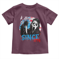 Funny Killing It Since 1776 Toddler T Shirt Horror Movie 4th Of July USA Ghost - Wonder Print Shop