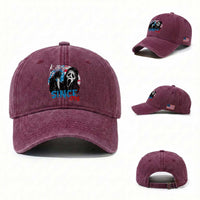 Funny Killing It Since 1776 Washed Cotton Baseball Cap Horror Movie 4th Of July USA Ghost