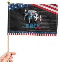 Funny Killing It Since 1776 Patriotic Handheld Flag Horror Movie 4th Of July USA Ghost
