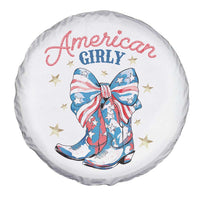 Funny 4th Of July Country Cowgirl Spare Tire Cover American Girly Western Cowboy Boots - Wonder Print Shop
