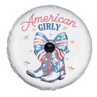 Funny 4th Of July Country Cowgirl Spare Tire Cover American Girly Western Cowboy Boots - Wonder Print Shop