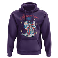 Funny 4th Of July Country Cowgirl Hoodie American Girly Western Cowboy Boots - Wonder Print Shop