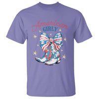 Funny 4th Of July Country Cowgirl T Shirt American Girly Western Cowboy Boots - Wonder Print Shop