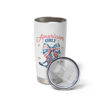 Funny 4th Of July Country Cowgirl Tumbler Cup American Girly Western Cowboy Boots - Wonder Print Shop