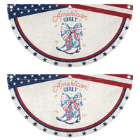 Funny 4th Of July Country Cowgirl Patriotic Fan Flag American Girly Western Cowboy Boots